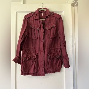 Free People Not Your Brothers Surplus Military Jacket